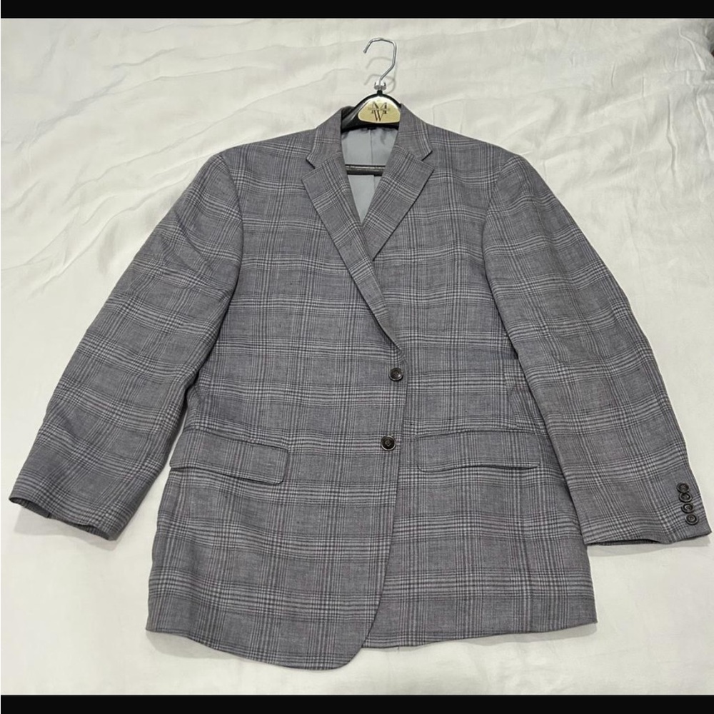 Jos. A. Bank 1905 Collection Gray Checkered Blazer